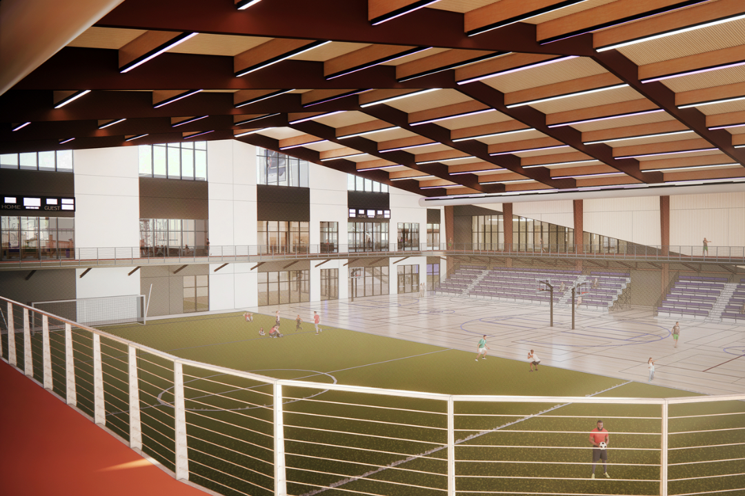 rendering of proposed Indoor Turf area